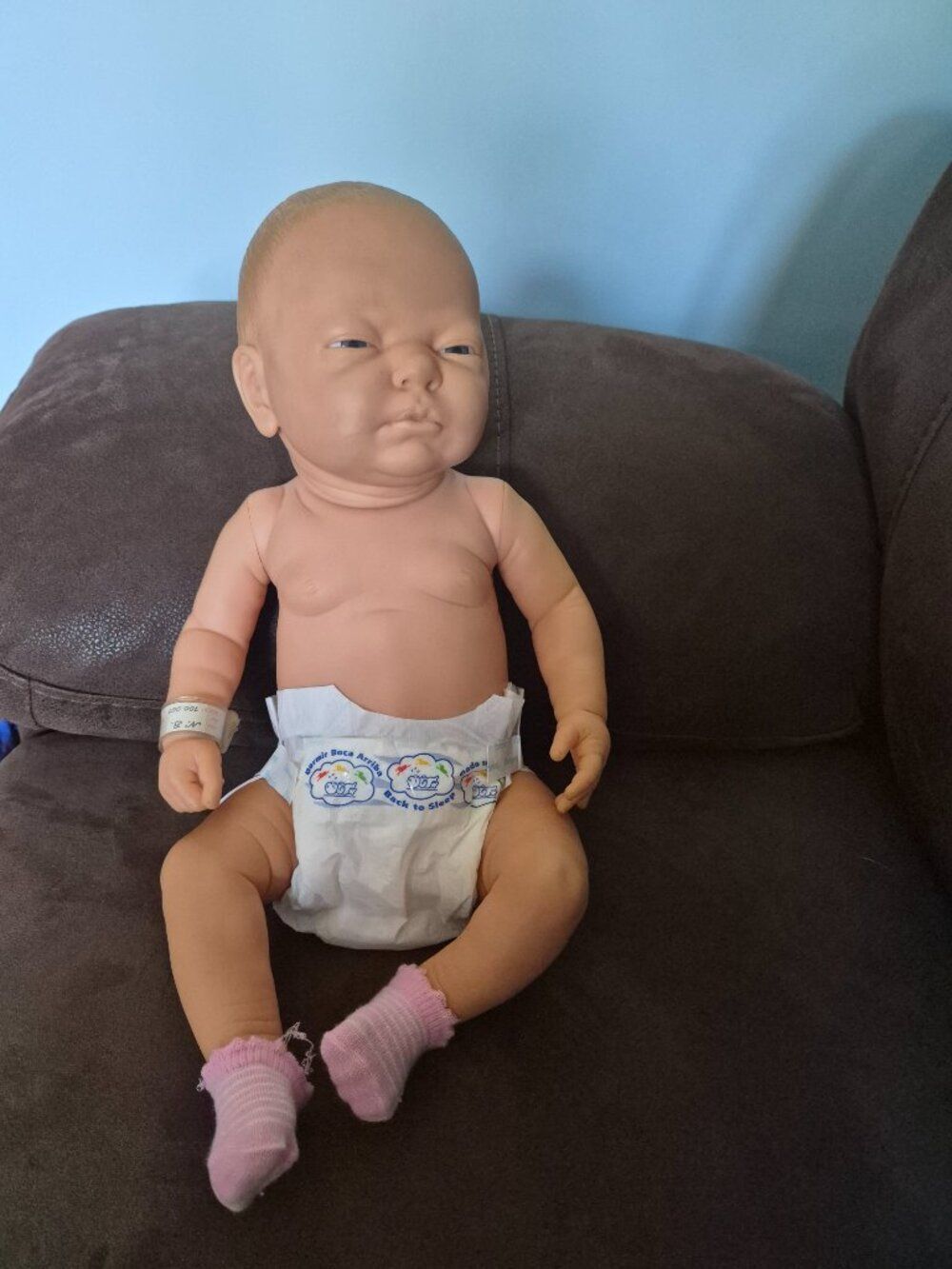 Berjusa Newborn Realistic Baby Doll. Highly detailed realistic